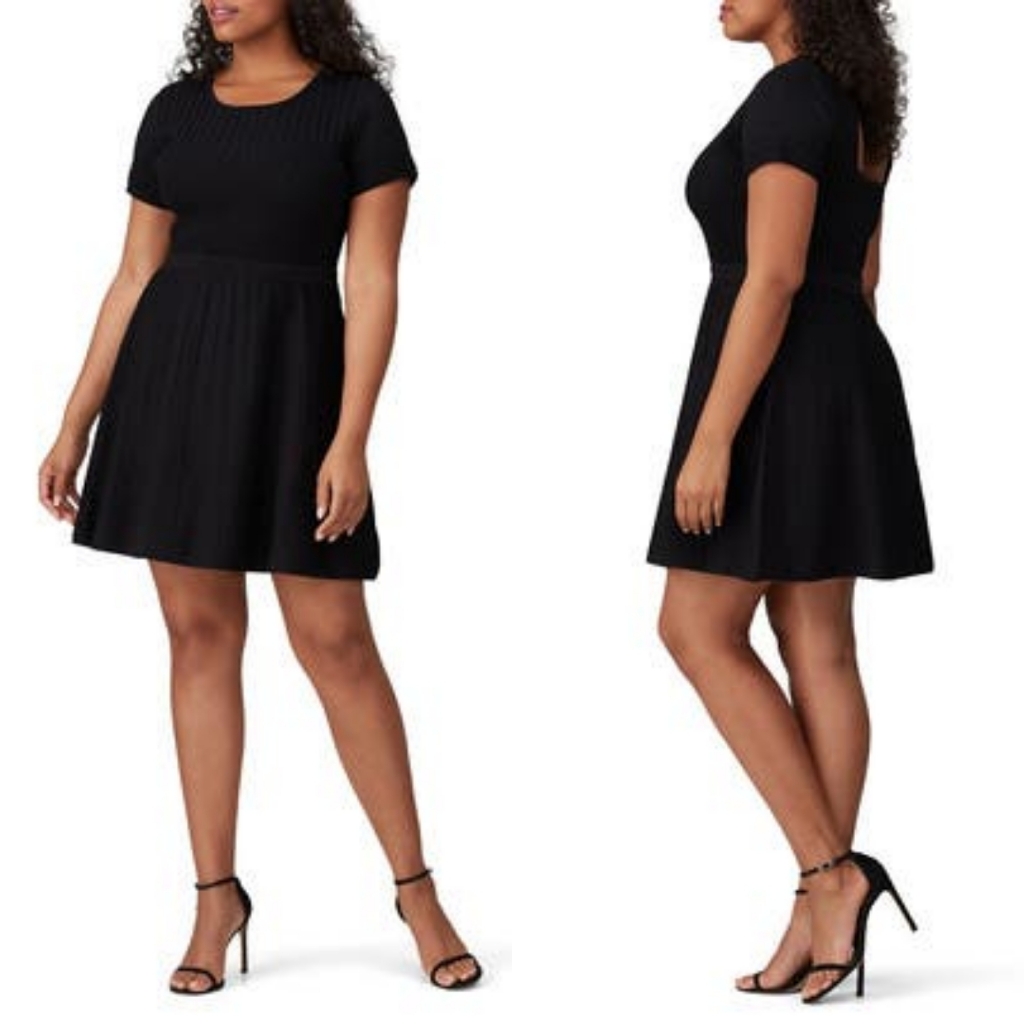 New Parker Hamilton Ribbed Knit Open Back Cutout Dress